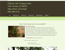 Tablet Screenshot of pilgrimlakecampgrounds.com